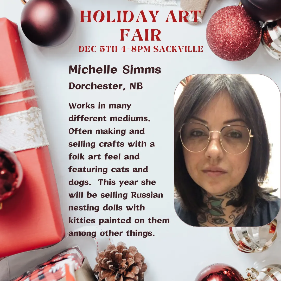 A photo of Michelle Simms, local artist