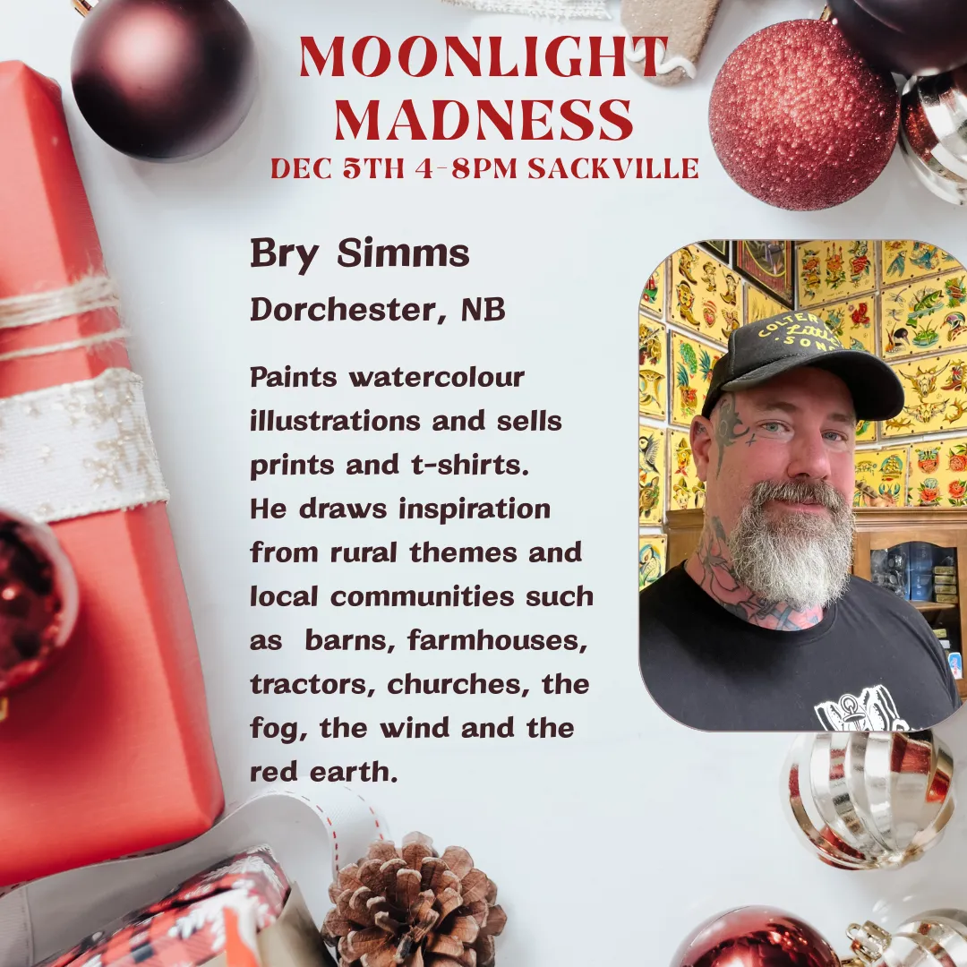 A photo of Bry Simms, local artist