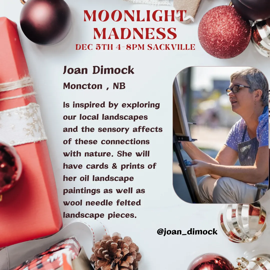 A photo of Joan Dimock, local artist