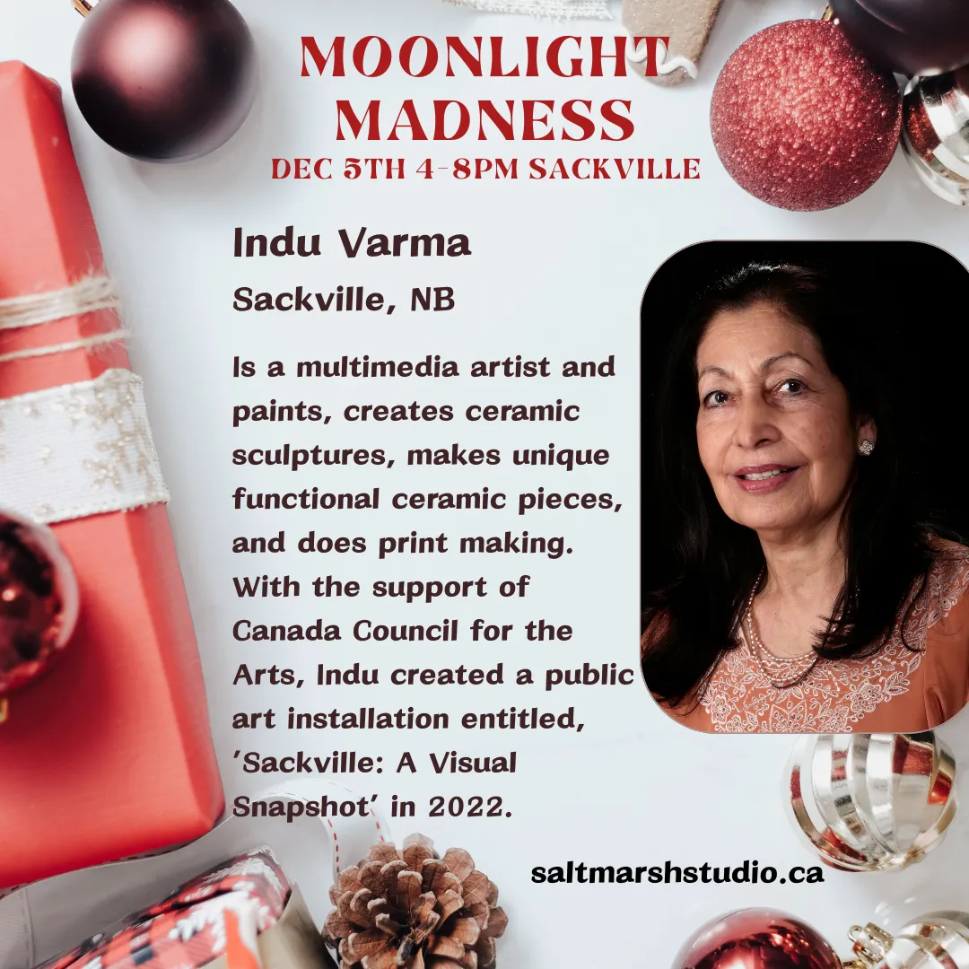 A photo of Indu Varma, local artisit